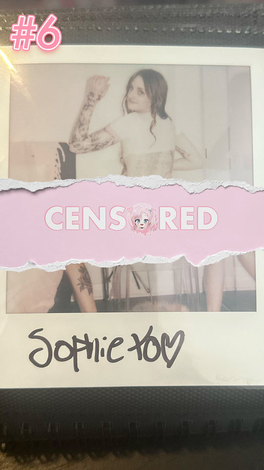 Sophie Darling — Sexy School Girl Pink Lingerie Set Polaroid #06