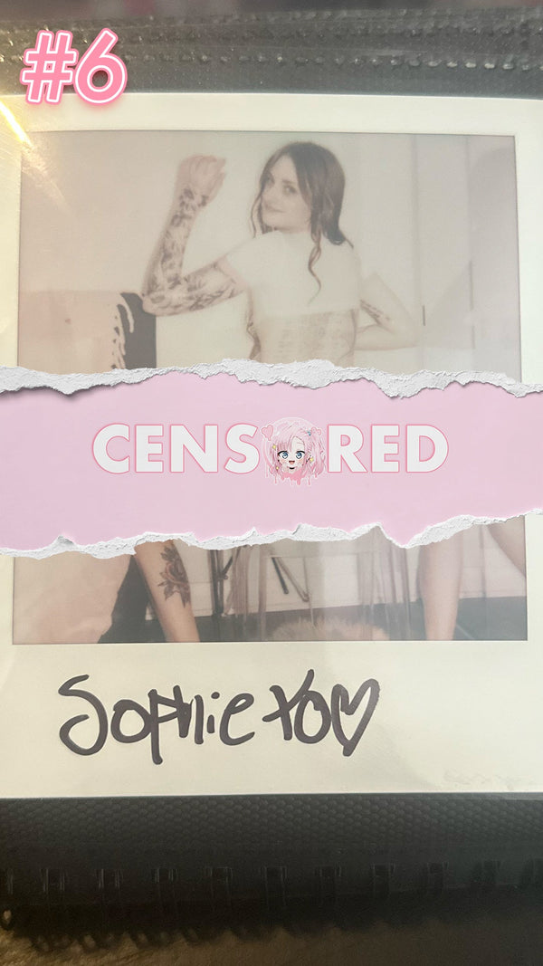 Sophie Darling — Sexy School Girl Pink Lingerie Set Polaroid #06