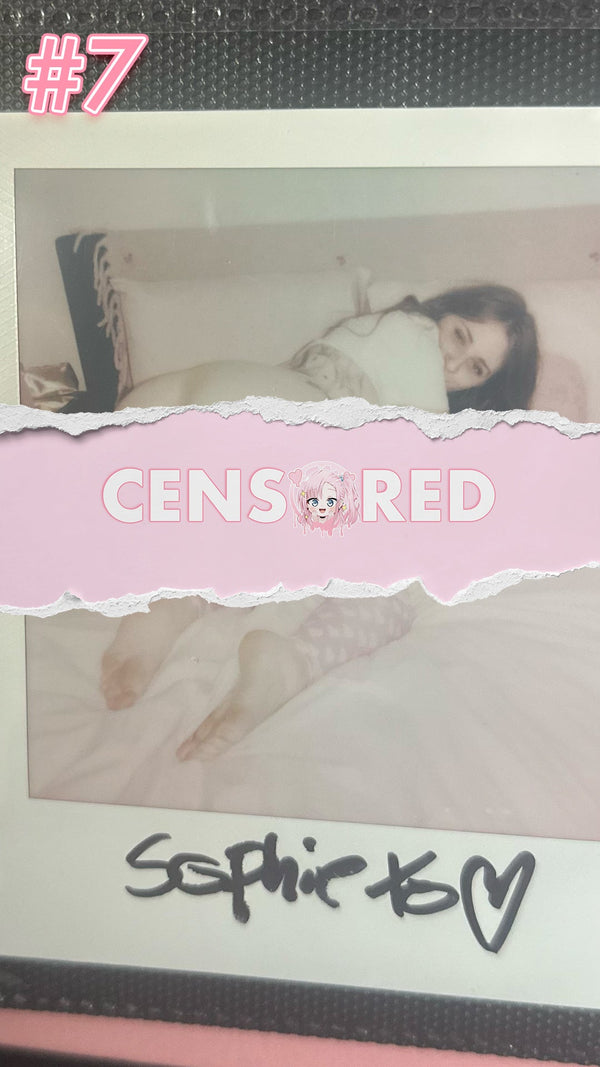 Sophie Darling — Sexy School Girl Pink Lingerie Set Polaroid #07