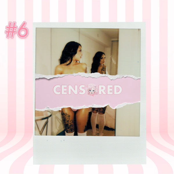SunstoneDX — Pink Rhinestone G-String + Shimapan Socks Polaroid #06