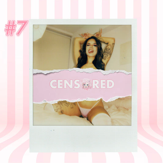 SunstoneDX — Pink Rhinestone G-String + Shimapan Socks Polaroid #07