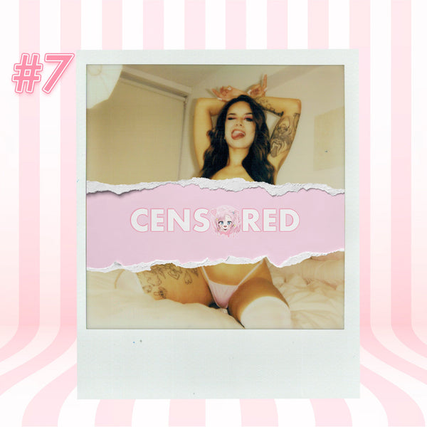 SunstoneDX — Pink Rhinestone G-String + Shimapan Socks Polaroid #07