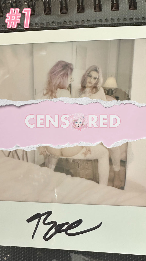 Bre Kitsune — White Kawaii Leggings + Yuri Crop Top Polaroid #01