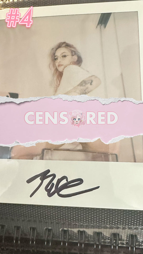 Bre Kitsune — White Kawaii Leggings + Yuri Crop Top Polaroid #04